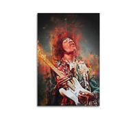 CHNT Jimi Hendrix - Poster su tela da parete per soggiorno, camera da letto, casa, ufficio, palestra, 30 x 45 cm