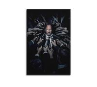 CHNT John Wick, poster artistico da parete su tela, per soggiorno, camera da letto, casa, ufficio, palestra, 30 x 45 cm