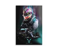 CHNT Lewis Hamilton - Poster artistico da parete su tela, per soggiorno, camera da letto, casa, ufficio, palestra, 30 x 45 cm
