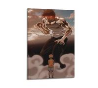 CHNT Poster artistico da parete a tema anime Baki Hanma su tela, per soggiorno, camera da letto, casa, ufficio, palestra, 30 x 45 cm