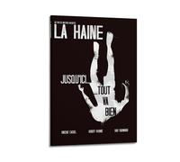 CHNT Poster artistico da parete con film La Haine su tela, per soggiorno, camera da letto, casa, ufficio, palestra, 40 x 60 cm