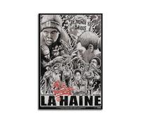 CHNT Poster artistico da parete con film La Haine su tela, per soggiorno, camera da letto, casa, ufficio, palestra, 30 x 45 cm