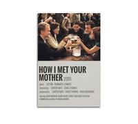 CHNT Poster artistico da parete con scritta "How I Met Your Mother" per soggiorno, camera da letto, casa, ufficio, palestra, 30 x 45 cm