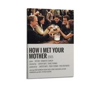 CHNT Poster artistico da parete con scritta "How I Met Your Mother", per soggiorno, camera da letto, casa, ufficio, palestra, 20 x 30 cm