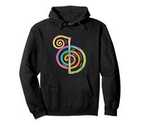 Cho KU REI Symbol, Reiki, Power, Protection, Aura Flow Felpa con Cappuccio