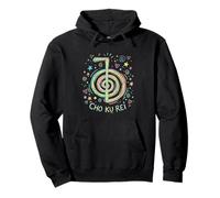 Cho KU REI Symbol, Reiki, Power, Protection, Aura Flow Felpa con Cappuccio