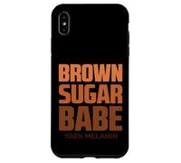 Choc. Lit 100% Melanin Black African American History Month Custodia per iPhone XS Max