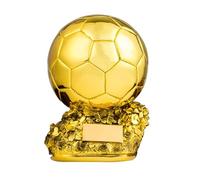 CHOCHOA Pallone d'oro Trofeo Resina Pallone d'oro Personalizzato Trofeo di Calcio Premio for Il miglior Giocatore Campionato di Calcio Decorazione della casa Appassionati di Sport, Souvenir,