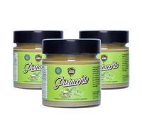 Choco Zero - Crema Proteica Crema Spalmabile Senza Zuccheri Aggiunti, Senza Glutine, Senza Lattosio, Vegano Vasetto da 200 g (3 Pezzi, Pistacchio)