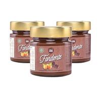 Choco Zero - Crema Proteica Crema Spalmabile Senza Zuccheri Aggiunti, Senza Glutine, Senza Lattosio, Vegano Vasetto da 200 g (3 Pezzi, Cioccolato Fondente)