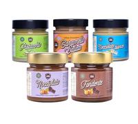 Choco Zero - Crema Proteica Crema Spalmabile Senza Zuccheri Aggiunti, Senza Glutine, Senza Lattosio, Vegano Vasetto da 200 g (5 Pezzi, Mix Pack)