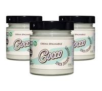 Choco Zero - Crema Proteica Crema Spalmabile Senza Zuccheri Aggiunti, Senza Glutine, Senza Lattosio, Vegano Vasetto da 200 g (3 Pezzi, Cocco)