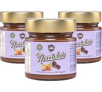 Choco Zero - Crema Proteica Crema Spalmabile Senza Zuccheri Aggiunti, Senza Glutine, Senza Lattosio, Vegano Vasetto da 200 g (3 Pezzi, Nocciolato)