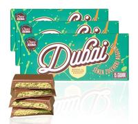 Choco Zero Dubai Chocolate con Pasta Kataifi 95g Tavoletta Cioccolato Senza Zucchero Aggiunto Croccante e Pistacchio Naturale (3 Pezzi)