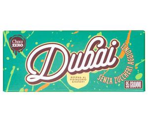 Choco Zero - Tavoletta Cioccolato Dubai Chocolate Senza Zuccheri Aggiunti Confezione 95 Gr (Scadenza Prodotto 20/05/2026)