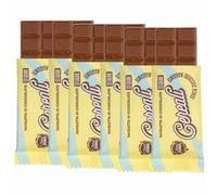 Choco Zero Tavolette di Cioccolato al Latte e Riso Soffiato Senza Zuccheri Aggiunti 25g 123 Kcal Cioccolato Senza Zucchero per Spuntino Palestra Senza Glutine Low Carbs