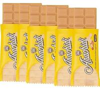 Choco Zero Tavolette di Cioccolato Bianco e Arachidi Senza Zuccheri Aggiunti 25g 131 Calorie Cioccolato Senza Zucchero per Spuntino Palestra Senza Glutine Low Carbs