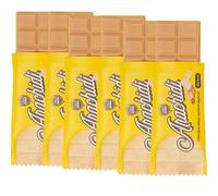 Choco Zero Tavolette di Cioccolato Bianco e Arachidi Senza Zuccheri Aggiunti 25g 131 Calorie Cioccolato Senza Zucchero per Spuntino Palestra Senza Glutine Low Carbs