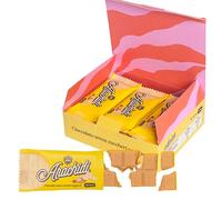 Choco Zero Tavolette di Cioccolato Bianco e Arachidi Senza Zuccheri Aggiunti 25g 131 Calorie Cioccolato Senza Zucchero per Spuntino Palestra Senza Glutine Low Carbs