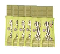 Choco Zero Tavolette di Cioccolato Bianco e Pistacchio Senza Zuccheri Aggiunti 25g 133 Calorie Cioccolato Senza Zucchero per Spuntino Palestra Senza Glutine Low Carbs