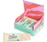 Choco Zero Tavolette di Cioccolato Bianco Senza Zuccheri Aggiunti 25g (12 pz) 127 Calorie Cioccolato Senza Zucchero per Spuntino Palestra Senza Glutine Low Carbs