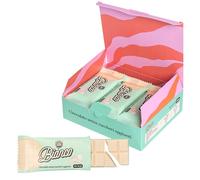 Choco Zero Tavolette di Cioccolato Bianco Senza Zuccheri Aggiunti 25g 127 Calorie Cioccolato Senza Zucchero per Spuntino Palestra Senza Glutine Low Carbs