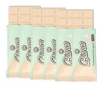 Choco Zero Tavolette di Cioccolato Bianco Senza Zuccheri Aggiunti 25g 127 Calorie Cioccolato Senza Zucchero per Spuntino Palestra Senza Glutine Low Carbs