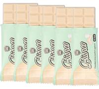 Choco Zero Tavolette di Cioccolato Bianco Senza Zuccheri Aggiunti 25g (6 pz) N127 Calorie Cioccolato Senza Zucchero per Spuntino Palestra Senza Glutine Low Carbs
