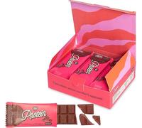 Choco Zero Tavolette di Cioccolato Fondente e Proteine del Latte Senza Zuccheri Aggiunti 25g 114 Calorie Cioccolato Senza Zucchero per Spuntino Palestra Senza Glutine Low Carbs