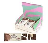 Choco Zero Tavolette di Cioccolato Fondente Ripieno al Cocco Senza Zuccheri Aggiunti 25g 126 Calorie Cioccolato Senza Zucchero per Spuntino Palestra Senza Glutine Low Carbs