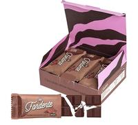Choco Zero Tavolette di Cioccolato Fondente Senza Zuccheri Aggiunti 25g 118 Calorie Cioccolato Senza Zucchero per Spuntino Palestra Senza Glutine Low Carbs