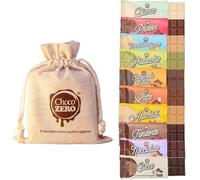 Choco Zero Tavolette di Cioccolato Senza Zuccheri Aggiunti 25g Cioccolato Senza Zucchero per Spuntino Palestra Senza Glutine Low Carbs (Assortiti, Mix Pack)