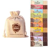 Choco Zero Tavolette di Cioccolato Senza Zuccheri Aggiunti 25g Cioccolato Senza Zucchero per Spuntino Palestra Senza Glutine Low Carbs (Assortiti, Mix Pack)