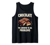Chocolate Answer to All Problems Funny Chocolate Lovers Canotta