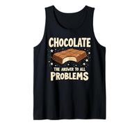 Chocolate Answer to All Problems Funny Chocolate Lovers Canotta
