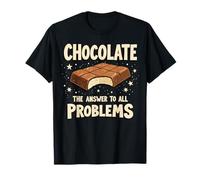 Chocolate Answer to All Problems Funny Chocolate Lovers Maglietta