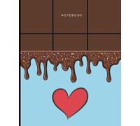 Chocolate Bar Cute Notebook | Diary | Cute Journal | Heart | For Teens & Adults | Girls & Women | Gifts For Her | Valentine's Day Gift | Student | ... Wide Ruled Notebook | 7.5 x 9.25 | 120 pages