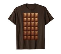 Chocolate Bar T-Shirt Camicia Costume Bar di Cioccolato Maglietta