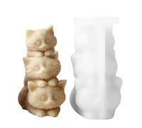 Chocolate Cat Mold, Animal Mold for Candle Making, Easy Release Cat Mold