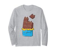 Chocolate Cats - Carino Kawaii Anime Kawaii Chocolate Bar Maglia a Manica