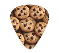 Chocolate Chip Cookies - Set regalo di plettri per chitarra, lisci e resistenti, per chitarra acustica, elettrica e basso, regalo perfetto per gli amanti della chitarra e i musicisti