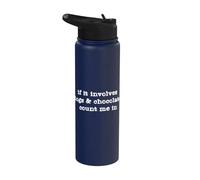 Chocolate & Dogs Stainless Steel Insulated Water Bottle