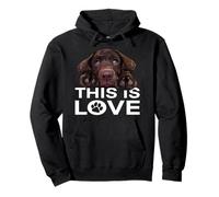 Chocolate Lab Dog - Labrador Retriever, cucciolo di cane marrone Felpa con Cappuccio