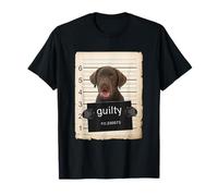 Chocolate lab Labrador Dog Mug shot dog Maglietta