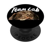 Chocolate Lab - Labrador Retriever marrone per amanti dei cani PopSockets PopGrip Adesivo