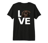 Chocolate Lab Love Labrador Retriever Lover Puppy Love Maglietta Premium