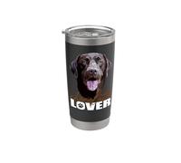 Chocolate Lab Lover Brown Labrador Retriever Amante Bicchiere termico in acciaio inox doppia parete