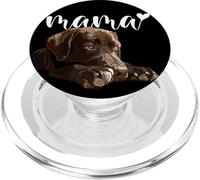 Chocolate Lab Mamma Marrone Lab Mamma Il Laboratorio Madre Labrador Mamma PopSockets PopGrip per MagSafe
