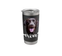 Chocolate Lab Mamma Marrone Labrador Mamma Il Laboratorio Madre Lab Mamma Bicchiere termico in acciaio inox doppia parete