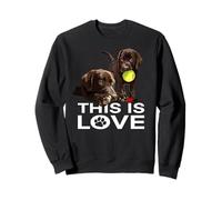 Chocolate Lab This Is Love The Lab Padre The Lab Madre Felpa